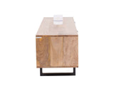 Indus Solid Wood Tv Cabinet - Tv Cabinet - Furniselan -Natural-Finish