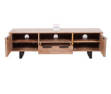 Indus Solid Wood Tv Cabinet - Tv Cabinet - Furniselan -Natural-Finish