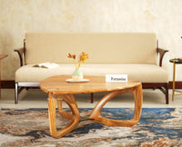 Infinity Teak Wood Coffee Table-Natural Finish