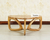 Infinity Teak Wood Coffee Table-Natural Finish