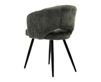 Iron Leaf Dining  Chair  – Modern Upholstered Dining Chair for Home & Café olive green