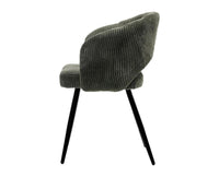 Iron Leaf Dining  Chair  – Modern Upholstered Dining Chair for Home & Café olive green