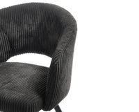 Iron Leaf Dining  Chair  – Modern Upholstered Dining Chair for Home & Café Grey