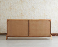 Italy Large Wooden Sideboard cabinet- 4 Doors and Drawers Furniselan Natural Finish