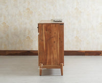 Italy Large Wooden Sideboard cabinet- 4 Doors and Drawers Furniselan Natural Finish