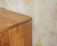 Italy Large Wooden Sideboard cabinet- 4 Doors and Drawers Furniselan Natural Finish