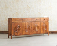 Italy Large Wooden Sideboard cabinet- 4 Doors and Drawers Furniselan