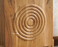 Italy Wooden One Door Nightstand Bedside Table Furniselan