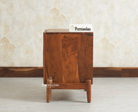 Italy Wooden One Door Nightstand Bedside Table Furniselan