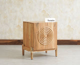 Italy Wooden One Door Nightstand Bedside Table Furniselan