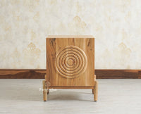 Italy Wooden One Door Nightstand Bedside Table Furniselan