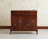 Italy Wooden Sideboard cabinet- 2 Doors and Drawers Furniselan Grey Finish