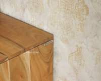 Italy Wooden Sideboard cabinet- 2 Doors and Drawers Furniselan Natural Finish