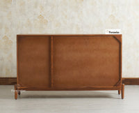 Italy Wooden Sideboard cabinet- 3 Doors and Drawers Furniselan Brown Finish