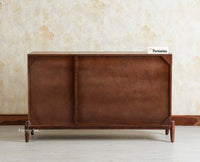 Italy Wooden Sideboard cabinet- 3 Doors and Drawers Furniselan Grey Finish