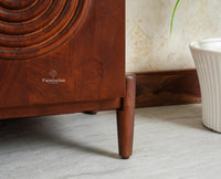 Italy Wooden Sideboard cabinet- 3 Doors and Drawers Furniselan Grey Finish