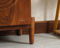 Italy Wooden Sideboard cabinet- 3 Doors and Drawers Furniselan Brown Finish