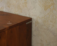 Italy Wooden Sideboard cabinet- 3 Doors and Drawers Furniselan Brown Finish