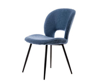 Ivoces Cotton Dining Chair – Modern Upholstered Dining Chair for Home & Café Blue