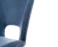 Ivoces Cotton Dining Chair – Modern Upholstered Dining Chair for Home & Café Blue