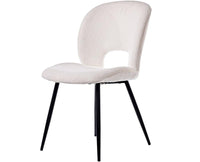 Ivoces Cotton Dining Chair – Modern Upholstered Dining Chair for Home & Café White