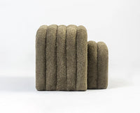 Jacksonville Cotton Pouf Stool Furniselan