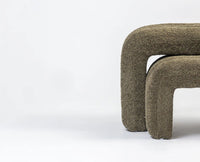 Jacksonville Cotton Pouf Stool Furniselan