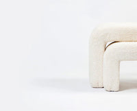 Jacksonville Cotton Pouf Stool Furniselan