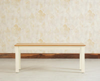 Jaipur Sheesham Wood 3 Seater Dining Bench for Living Room - Bench - Furniselan - Milky-White