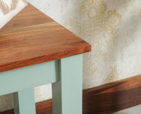 Jaipur Sheesham Wood 3 Seater Dining Bench for Living Room - Bench - Furniselan - Silt-Green