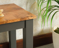 Jaipur Sheesham Wood 3 Seater Dining Bench for Living Room - Bench - Furniselan - Slate-Grey