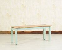 Jaipur Sheesham Wood 3 Seater Dining Bench for Living Room - Bench - Furniselan - Silt-Green