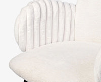 Jewel Jubilee Dining Chair – Modern Upholstered Dining Chair for Home & Café White