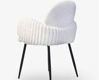 Jewel Jubilee Dining Chair – Modern Upholstered Dining Chair for Home & Café White