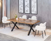 Jewel Jubilee Dining Chair – Modern Upholstered Dining Chair for Home & Café White
