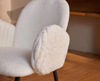 Jewel Jubilee Dining Chair – Modern Upholstered Dining Chair for Home & Café White