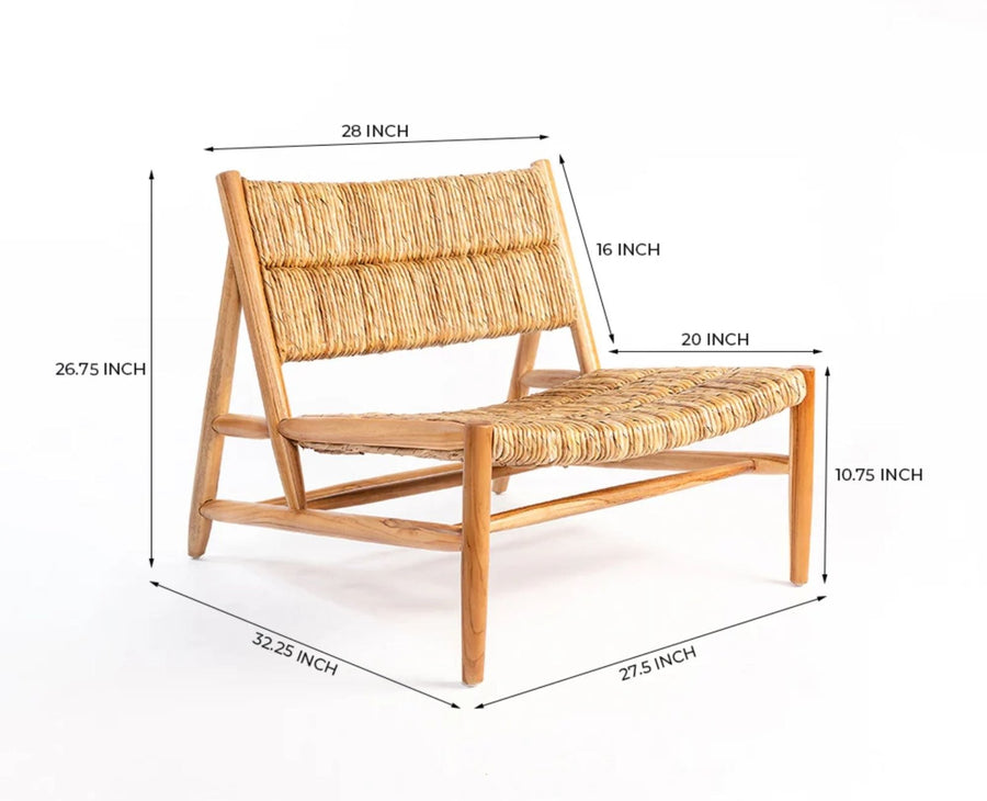 Juniper Junction Lounge Chair – Modern Upholstered Lounge Chair for Home & Café Dark Walnut