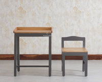 Kiddi Wooden Study Laptop Table with Chair for kids - Study Table - Furniselan