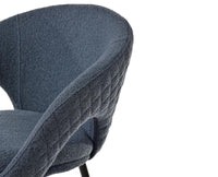 Kite Key Dining Chair – Modern Upholstered Dining Chair for Home & Café Blue
