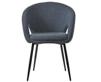 Kite Key Dining Chair – Modern Upholstered Dining Chair for Home & Café Blue