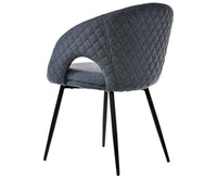 Kite Key Dining Chair – Modern Upholstered Dining Chair for Home & Café Blue