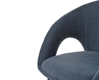 Kite Key Dining Chair – Modern Upholstered Dining Chair for Home & Café Blue