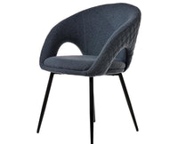 Kite Key Dining Chair – Modern Upholstered Dining Chair for Home & Café Blue