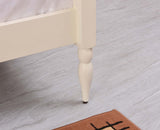 Kolhapur Solid Wood Poster King Size Bed Furniselan Frosty White