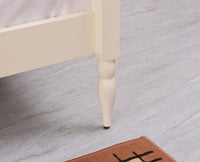 Kolhapur Solid Wood Poster King Size Bed Furniselan Frosty White