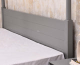 Kolhapur Solid Wood Poster King Size Bed Furniselan Cool Grey