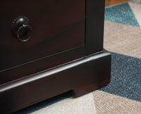 Kollam Two Drawer Bedside Table Furniselan-Rosewood-Fine-Finish