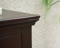 Kollam Two Drawer Bedside Table Furniselan-Rosewood-Fine-Finish