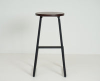 Kottayam Bar Stool Kitchen Stool Furniselan -  Black