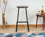 Kottayam Bar Stool Kitchen Stool Furniselan -  Black